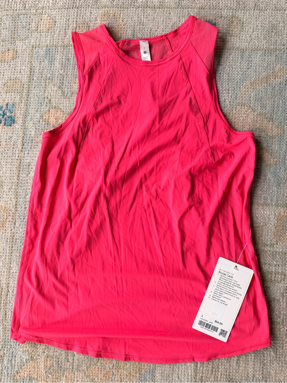 lululemon athletica Sleeveless Performance Tank - Hot Pink